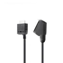 Game Accessories 1.8m Black High-quality Scrart Cable Cord For PS1/PS2/PS3 Console Shared Displayport Scart Cable Lead