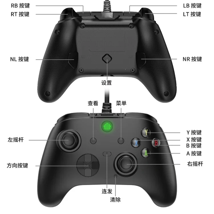 box game console wired game controller For PS3/Android/PC/TV Multi in one game controller