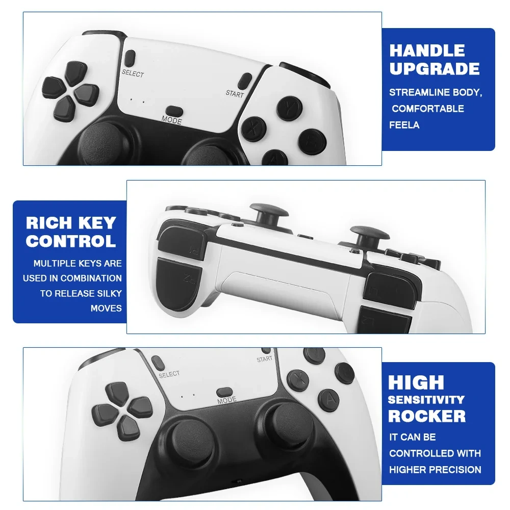 Wholesale M8 Plus HD 4K TV Double Controller Gamepad Retro Home Game Console Family Gaming Player