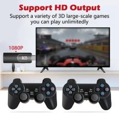 Hot Sale Classic 64GB 40000 Games 4K HD TV Retro Video Game Consoles With 2 Gamepad