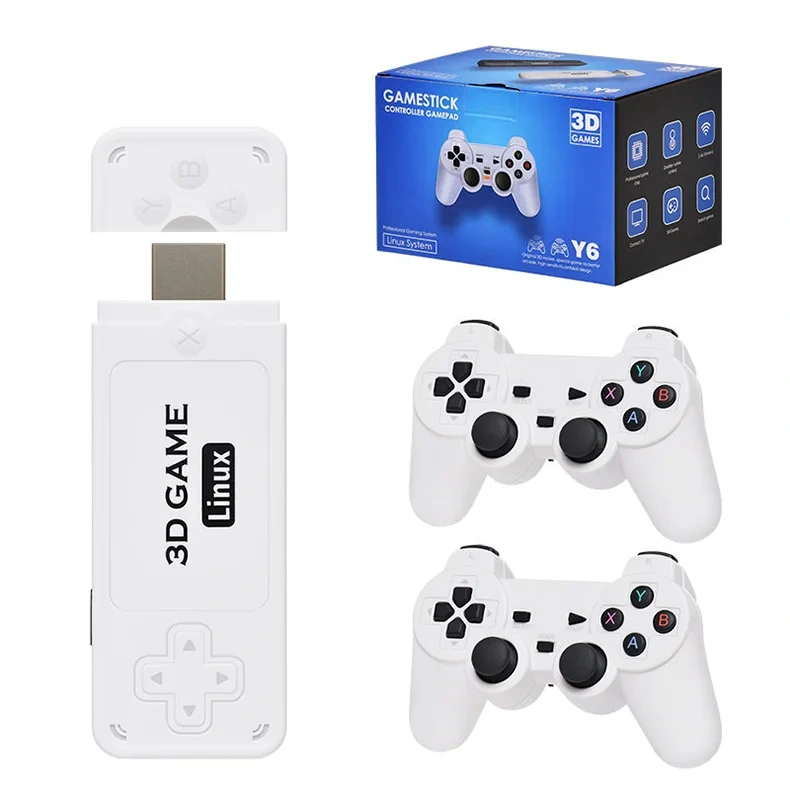 Hot Selling 4K Hd Output Tv Gaming Stick Dual Handle Portable Family Home Game Console For Psp/Ps1