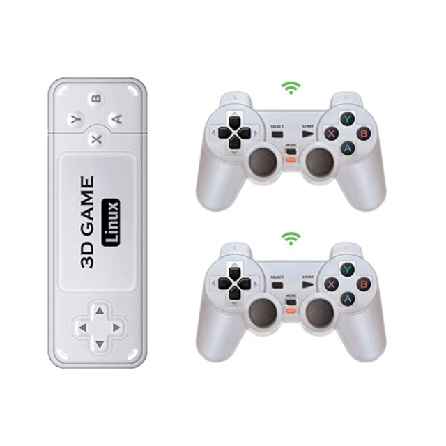 High Quality Portable 4K 60fps Output Dual Handle Retro Gaming Console 4K HD TV Game Stick