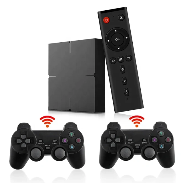 Amlogic S905W Set-Top Box Android 11 12 Hdr Iptv 4K 8K 8Gb Ram 128Gb Rom 10000+ Games Digital Smart Tv Box With Gamepads