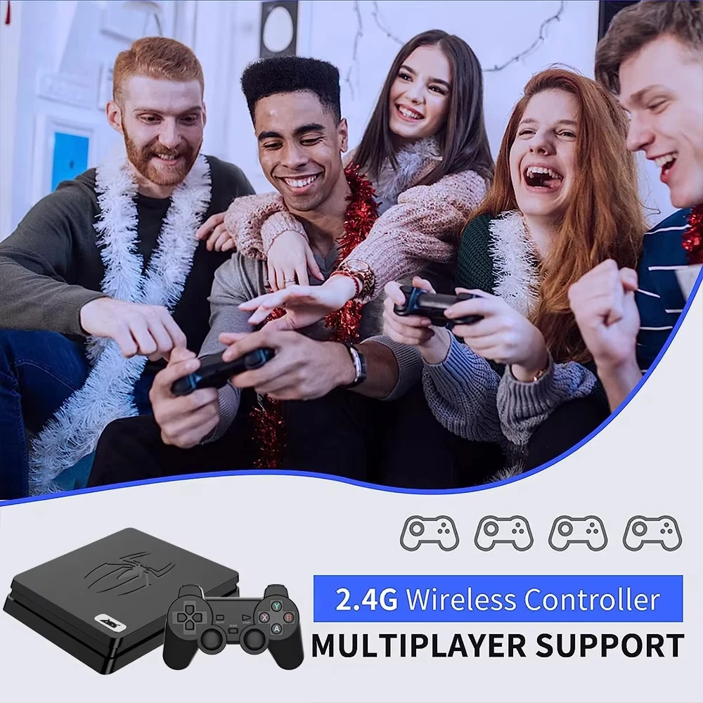 Wholesale HD 4K TV Handheld Retro Card 2.4Ghz Wireless Controller Video Game Console With Box