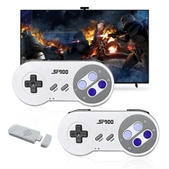 Video Game Console Dual Gamepad for PS1/SNES Retro HD TV Console 64GB 1000 Games Video 4K Game Stick