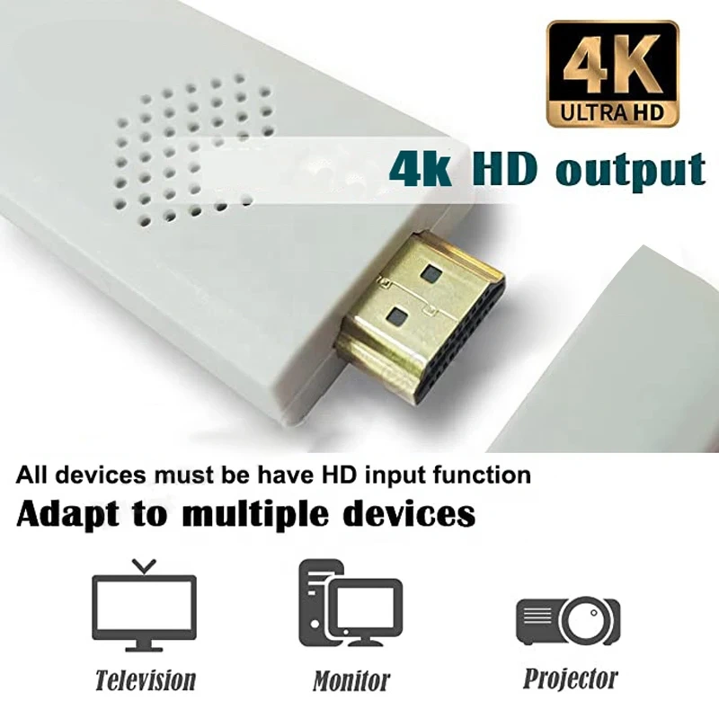 Video Game Console Dual Gamepad for PS1/SNES Retro HD TV Console 64GB 1000 Games Video 4K Game Stick