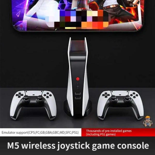 M5 mini video game console USB stick 64G 128G wireless handheld player built-in HD 4K TV output handheld retro video game consol