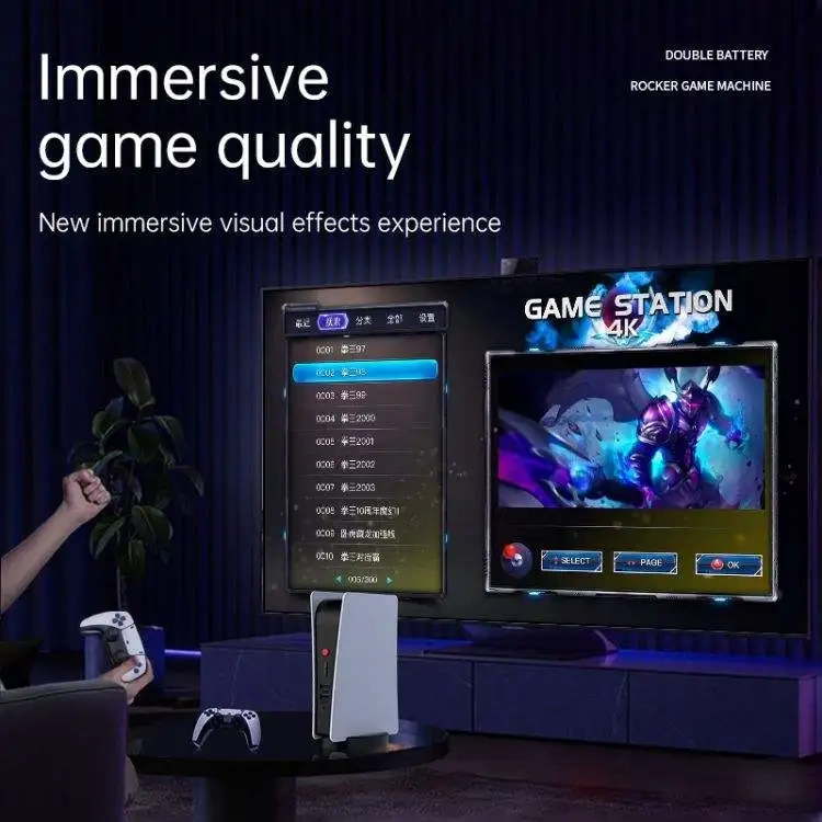 M5 mini video game console USB stick 64G 128G wireless handheld player built-in HD 4K TV output handheld retro video game consol