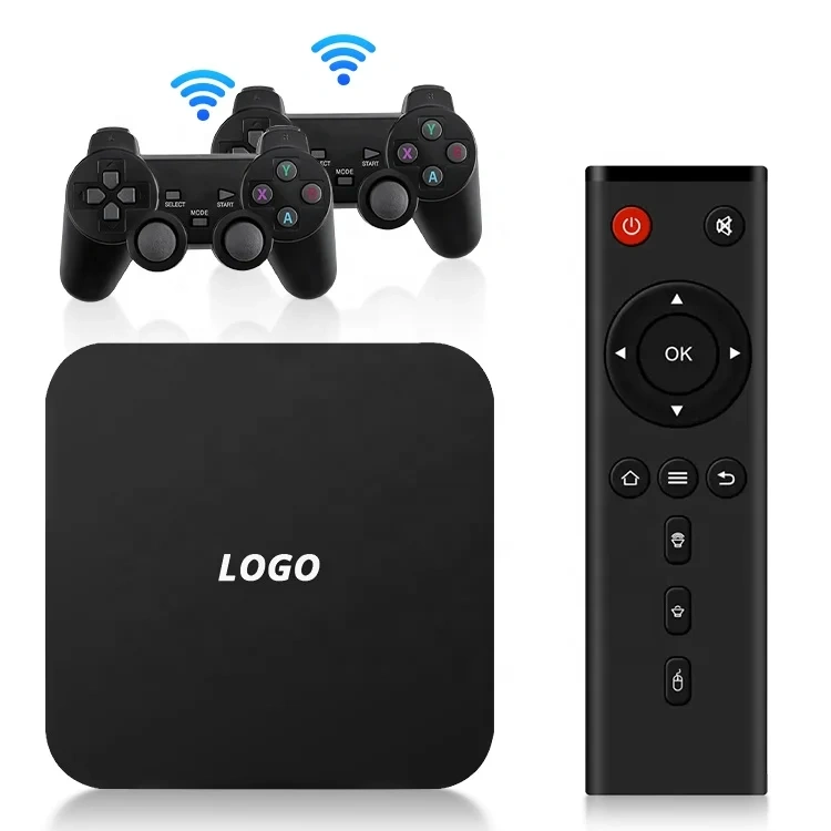 New Model Multifunction 2 In 1 Wifi Android Smart Tv Box 4K Video Game Console Set-Top Box
