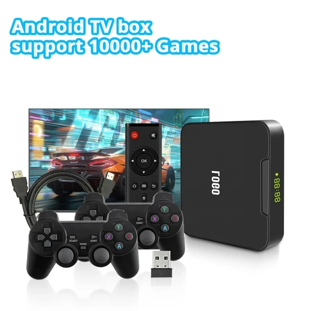 2 In 1 Android 11 4 Gb Ram Digital Set Top Box Video Game Console 4K Smart Internet Tv Network Smart Set-Top Box