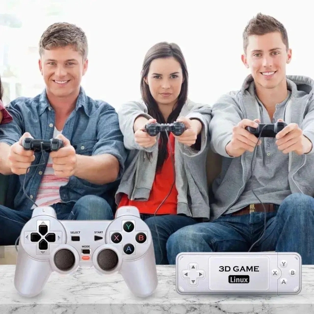 High Quality Portable 4K 60fps Output Dual Handle Retro Gaming Console 4K HD TV Game Stick
