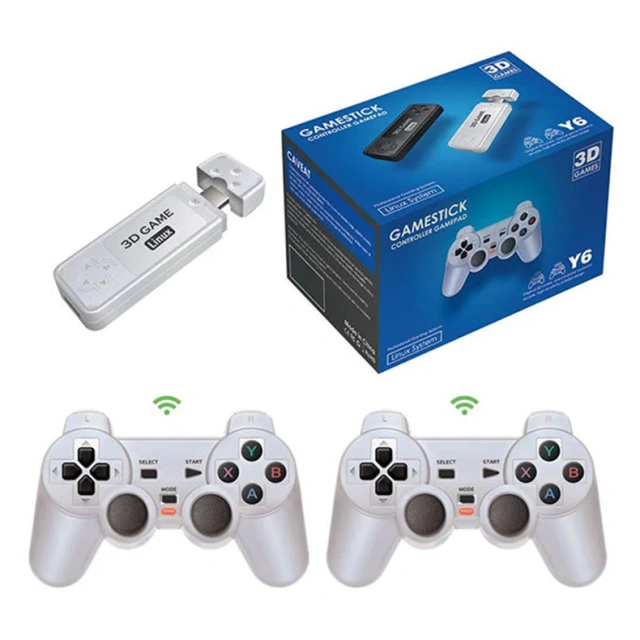 Hot Selling 4K Hd Output Tv Gaming Stick Dual Handle Portable Family Home Game Console For Psp/Ps1