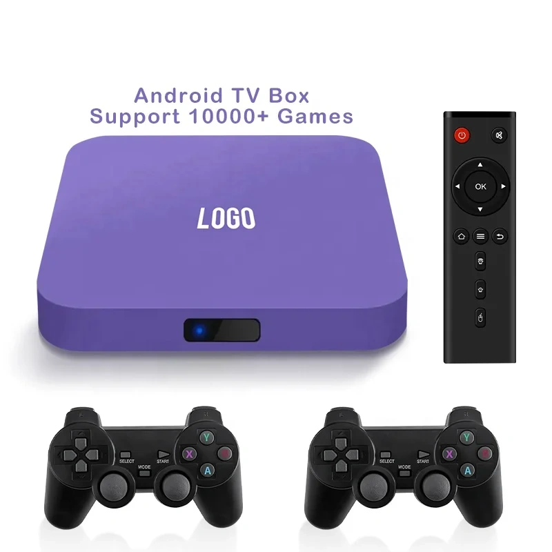 New Model Multifunction 2 In 1 Wifi Android Smart Tv Box 4K Video Game Console Set-Top Box