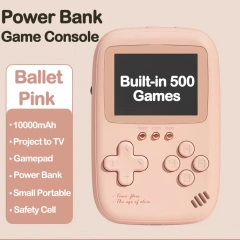 High Quality Power Bank Portable Charger Built-In 500 Retro Classic Fc Handheld Game Console