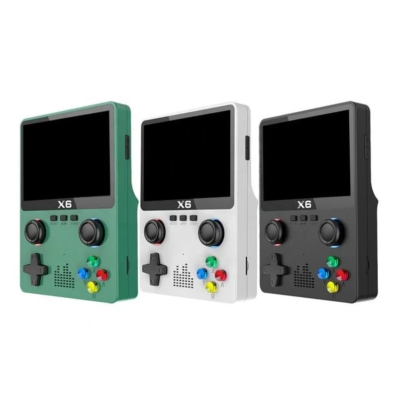 High Quality X6 Handheld Game Console 3.5 Inches Screen 64GB Portable Retro Classic Gaming Player With Dual 3D Joystick