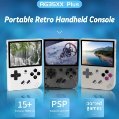Popular Children's Gifts Rg35XX Plus Retro Handheld Game Player 3.5" Ips Screen Classic Console Games