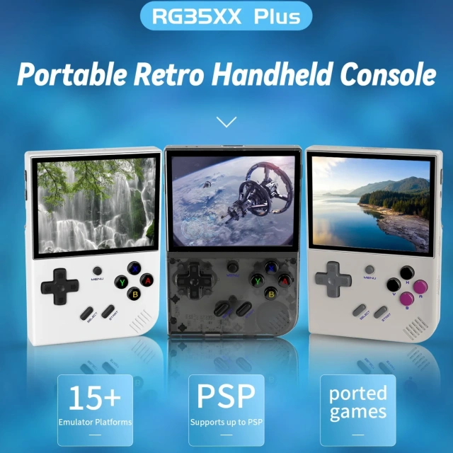 Popular Children's Gifts Rg35XX Plus Retro Handheld Game Player 3.5" Ips Screen Classic Console Games