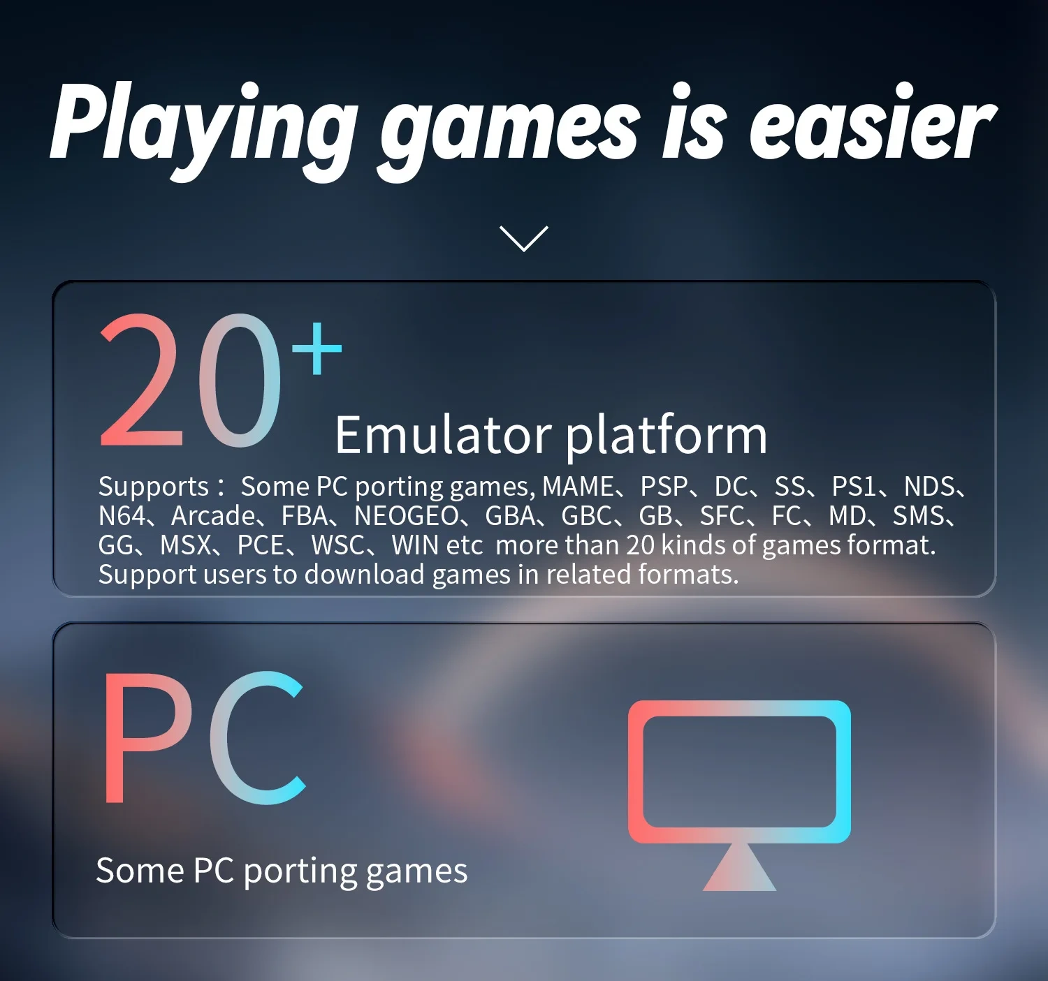 Hot Sale Android Video Consoles Gaming 4.0 Inch Screen Handheld Game Player Emulator For Kids