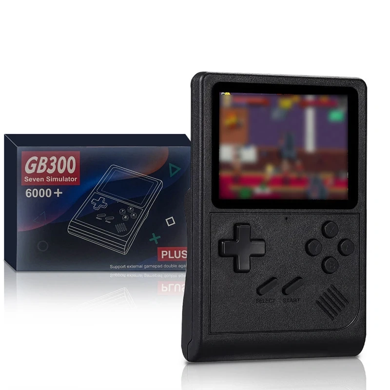 Factory GB300 3.0 Inch Screen Built-in 6000 Games Handheld Gaming Player Video Console For SF/SFC/GB/GBA