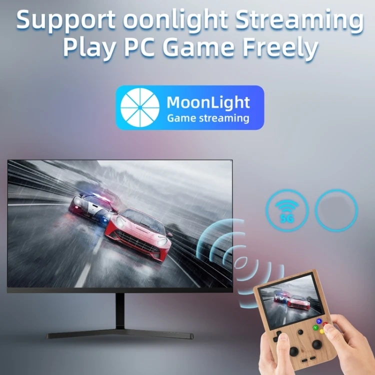 New RG405V 4 Inches Touch Screen Gaming Player 5500mAh 128GB 256GB Handheld Game Console For PSP/PS2