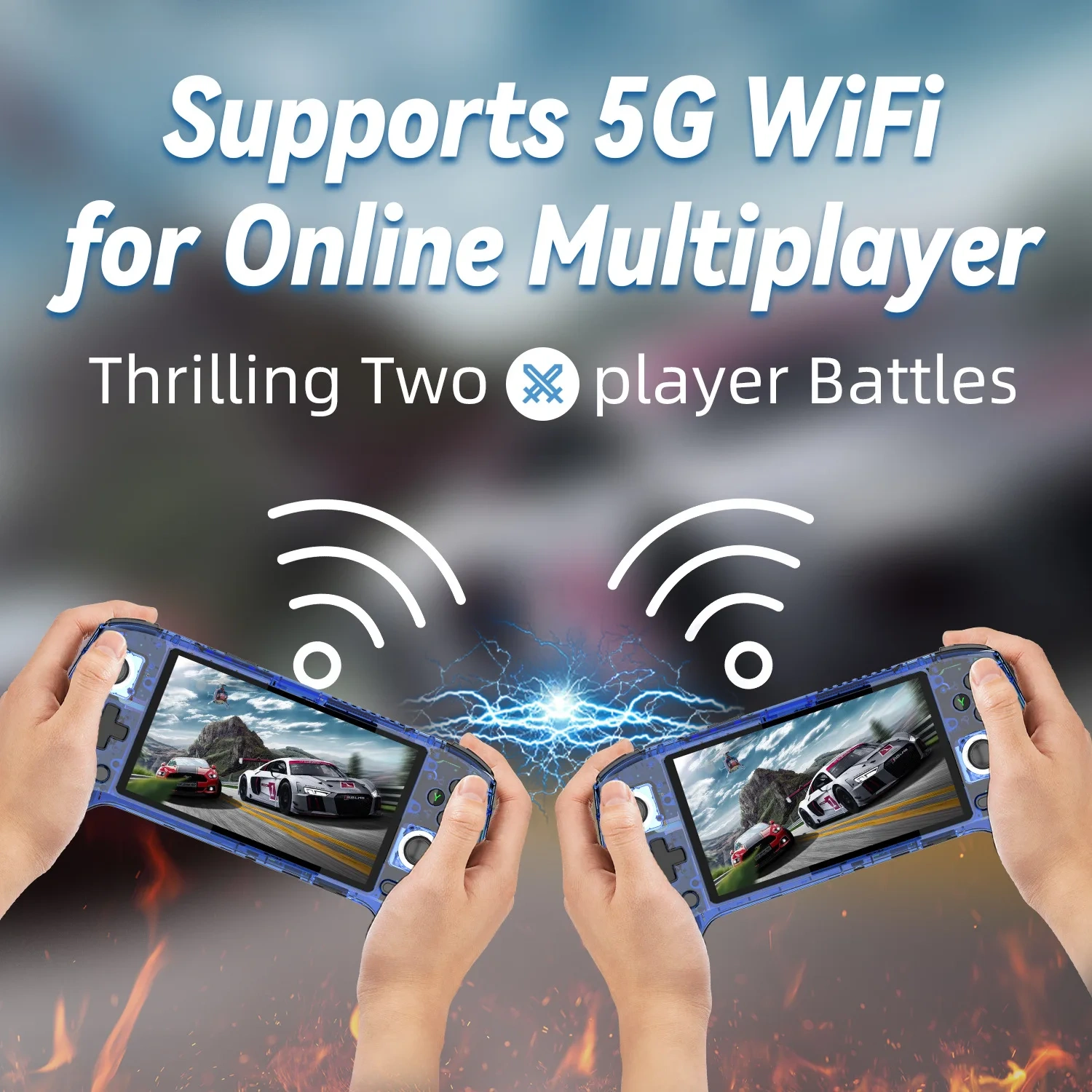 Hot Sale RG556 Touch Screen 5.4Inch Android Classic Games Player Support WiFi Portable Retro Gaming Console