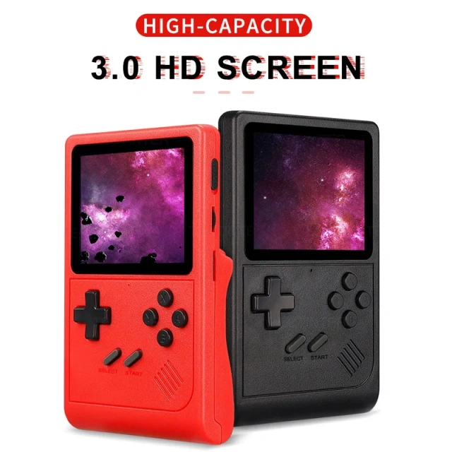 Factory GB300 3.0 Inch Screen Built-in 6000 Games Handheld Gaming Player Video Console For SF/SFC/GB/GBA