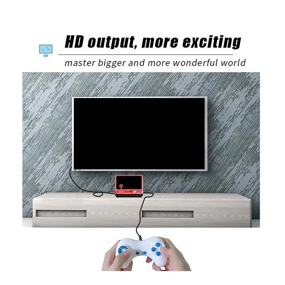 New Arrival 9 Inch Large Screen Joysticks Retro Arcade Md Handheld Video Game Console