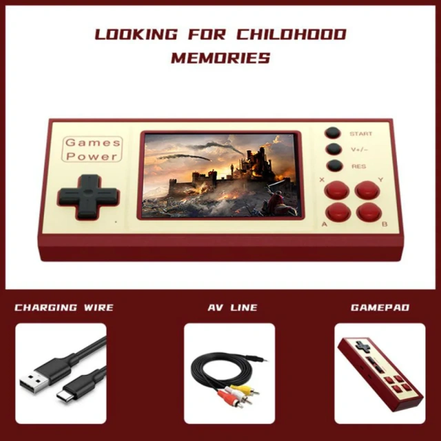 Hot Sale K30 500 In 1 Handheld Video Games Console 2.8 Inch TV Retro Portable Game Player