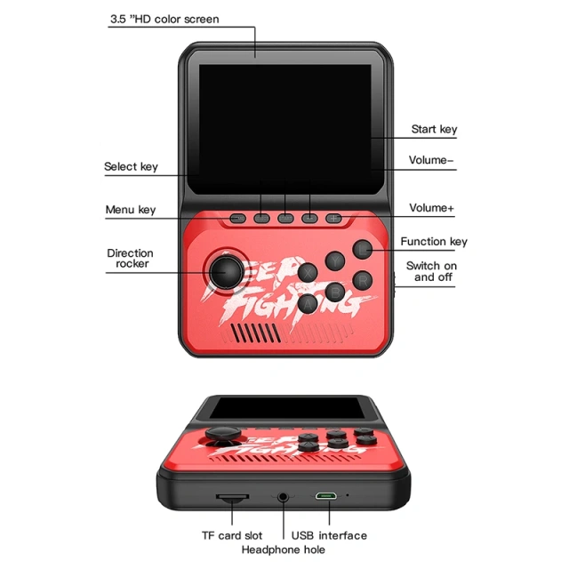 Wholesale Retro Nx35 Gaming Player Built-In 2000+ Games 3.5 Inch Hd Handheld Video Game Console