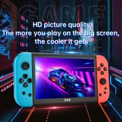 Factory X80 Retro Video Console 7-Inch Large Screen 16G TF Card 10000+ Classic Games Arcade Portable Handheld Game Players