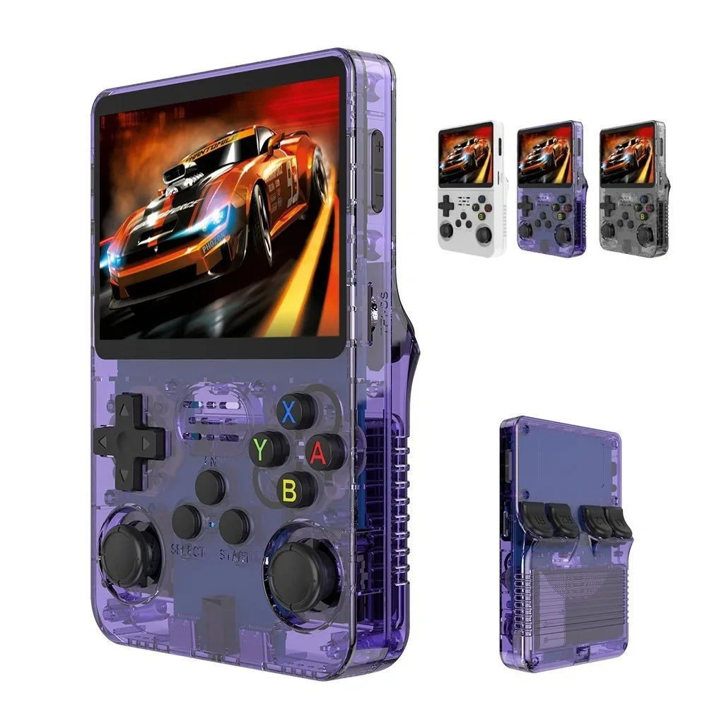 R36S Retro Handy Gaming Player 64GB Built In 15000+ Dual 3D Joysticks Open Source Linux System Games Consoles