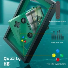 High Quality X6 Handheld Game Console 3.5 Inches Screen 64GB Portable Retro Classic Gaming Player With Dual 3D Joystick