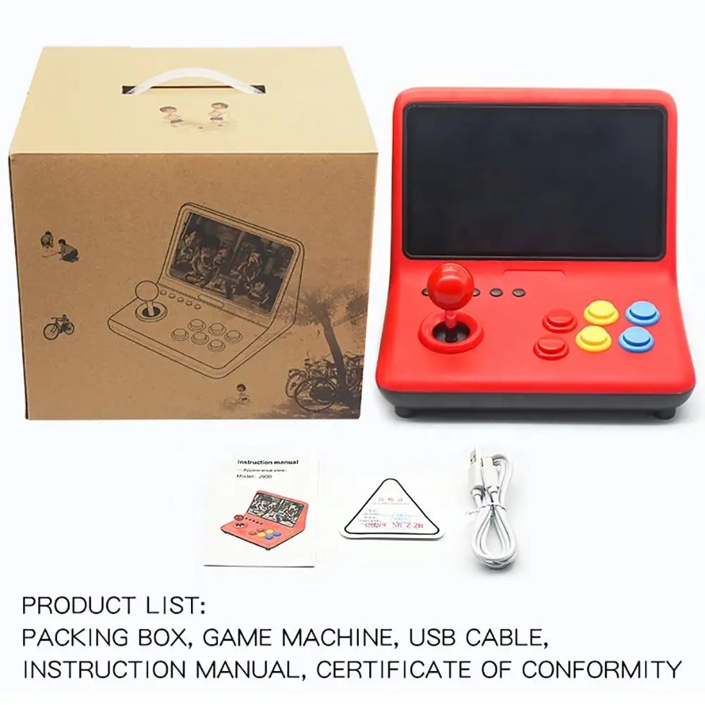 New Arrival 9 Inch Large Screen Joysticks Retro Arcade Md Handheld Video Game Console