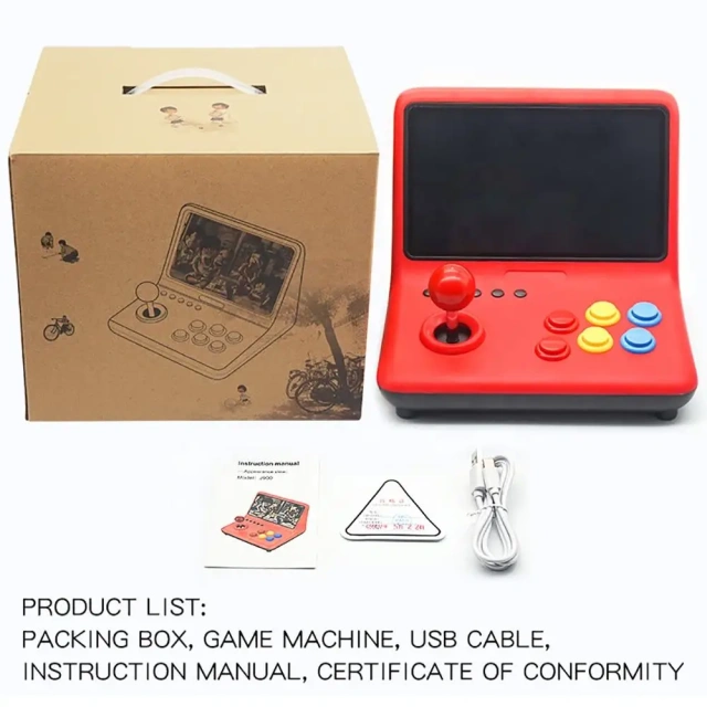 New Arrival 9 Inch Large Screen Joysticks Retro Arcade Md Handheld Video Game Console