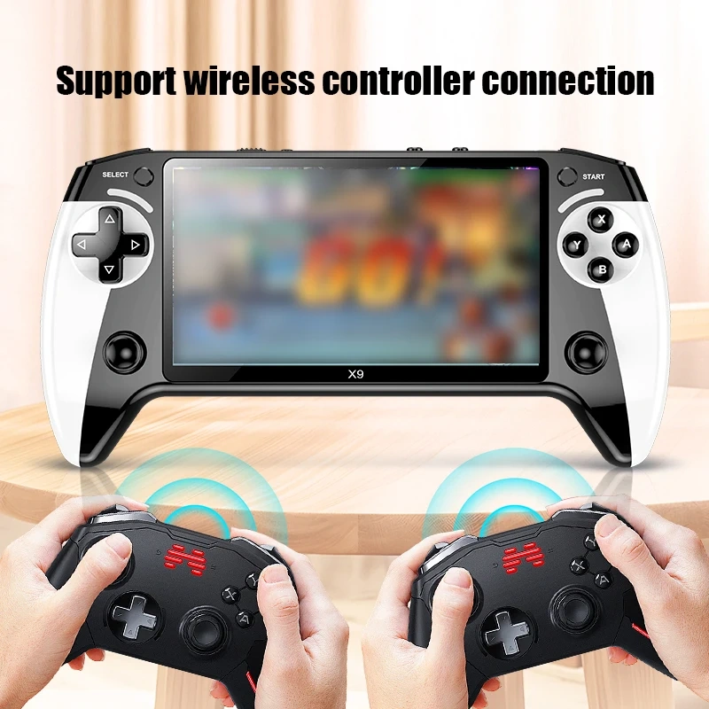 Hot Sale 5.5 Inch X9 Handheld Game Console Portable Retro Video Gaming Player For Children Gifts