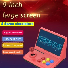 New Arrival 9 Inch Large Screen Joysticks Retro Arcade Md Handheld Video Game Console