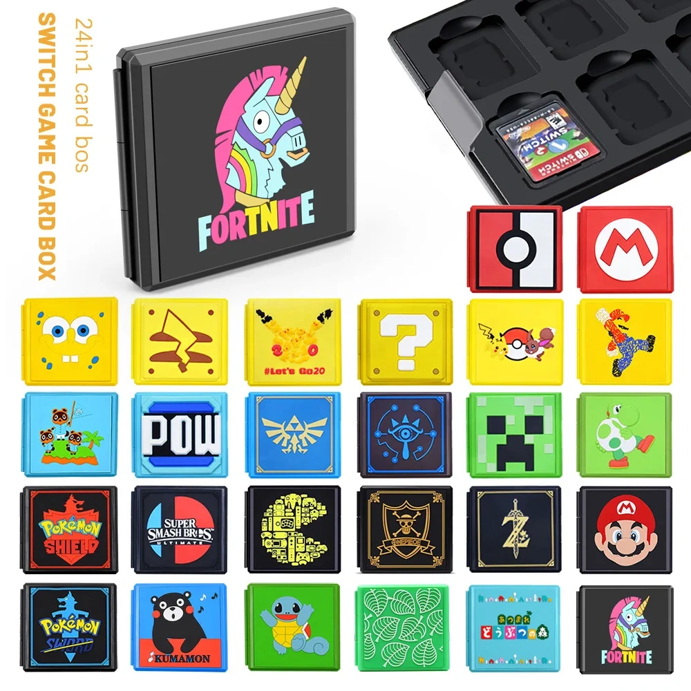 Hard Plastic 12 in 1 Game Card Case Magnetic Cartridge Storage Box Game Accessories For Nitendo Switch Game Holder Case