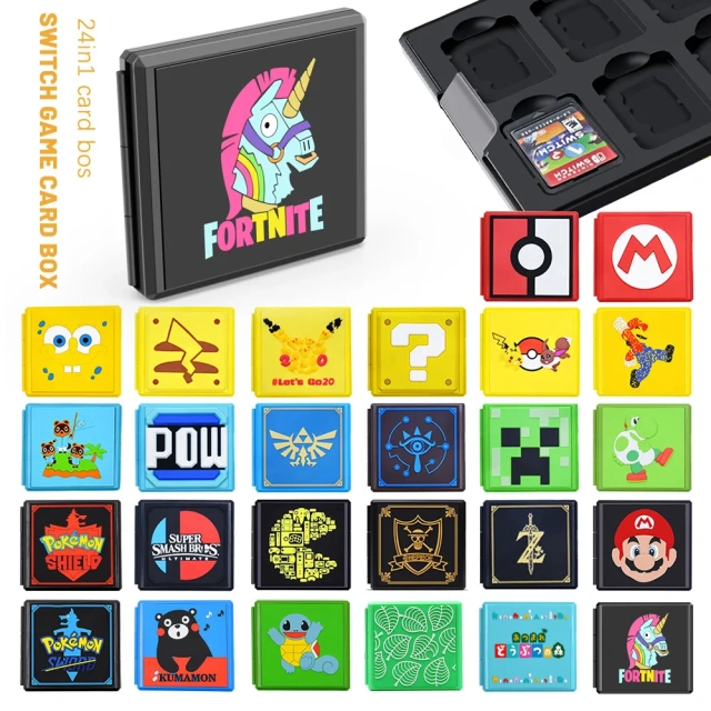 Hard Plastic 12 in 1 Game Card Case Magnetic Cartridge Storage Box Game Accessories For Nitendo Switch Game Holder Case