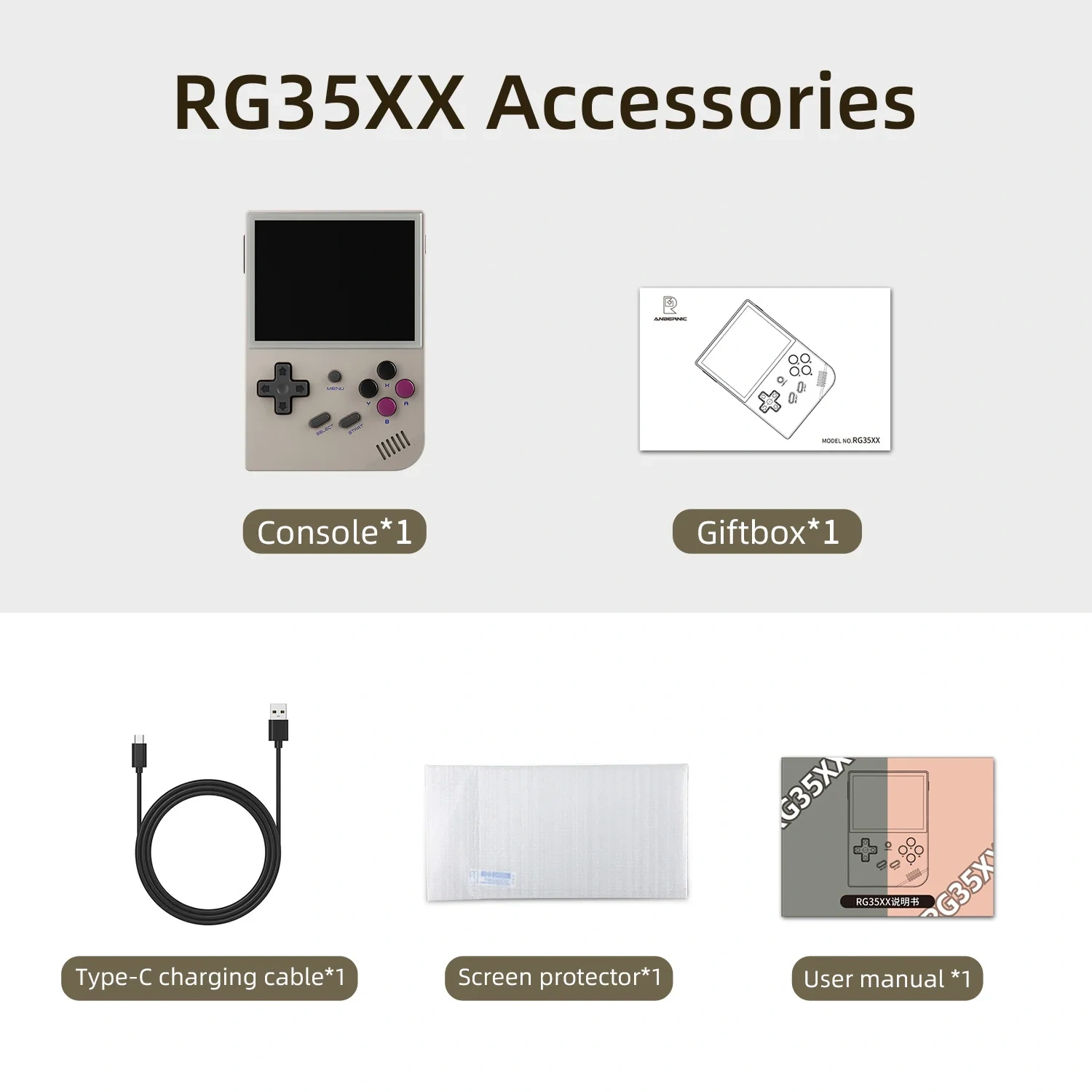 Popular New Gaming Players RG35XX 3.5 Inch Vertical Kids Adult Handheld Retro Video Game Console