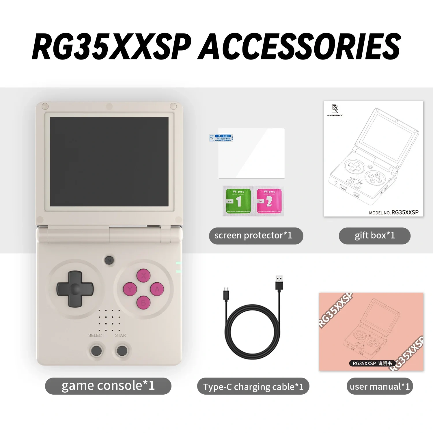 New Folding Gaming Player  64Gb 128G Handheld Video Game Console With 3.5-Inch Screen Wifi