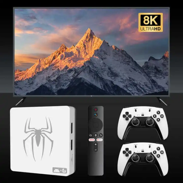 G7 game box Allwinner H618 Android 12 HD 4k video game console 2.4G dual wifi Wireless Gamepad FOR PS5 video game consoles