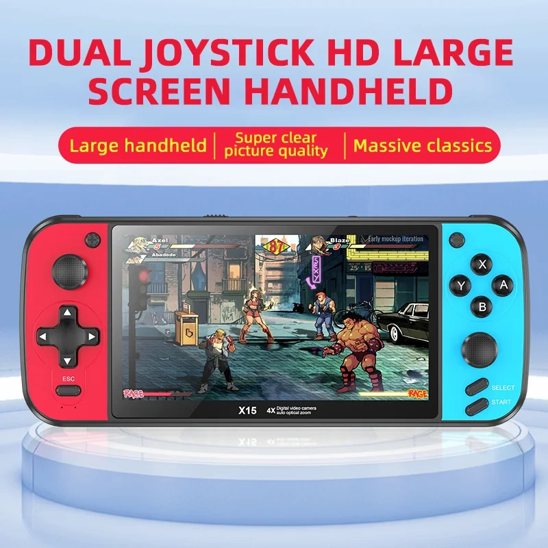 5.5 inch HD Screen Console Built-in 3000 Game X15 Retro Handheld Game Player TV Video Game Consoles