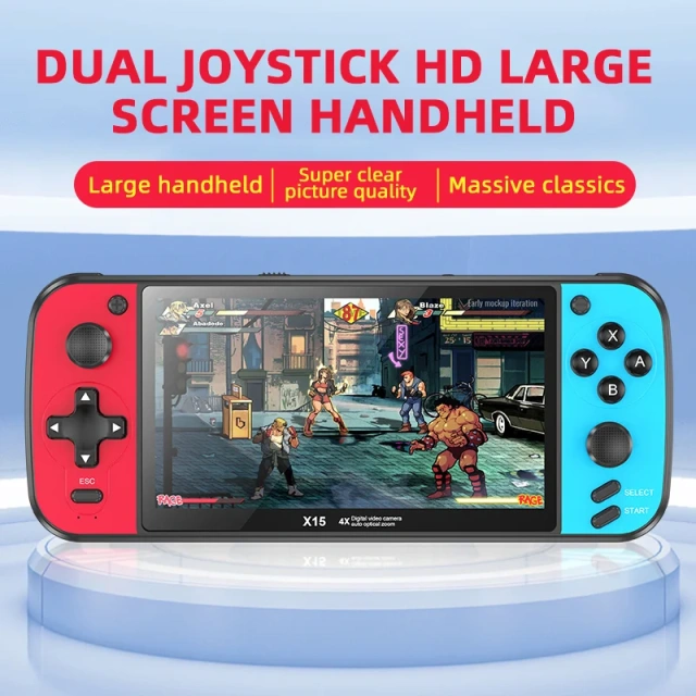 5.5 inch HD Screen Console Built-in 3000 Game X15 Retro Handheld Game Player TV Video Game Consoles