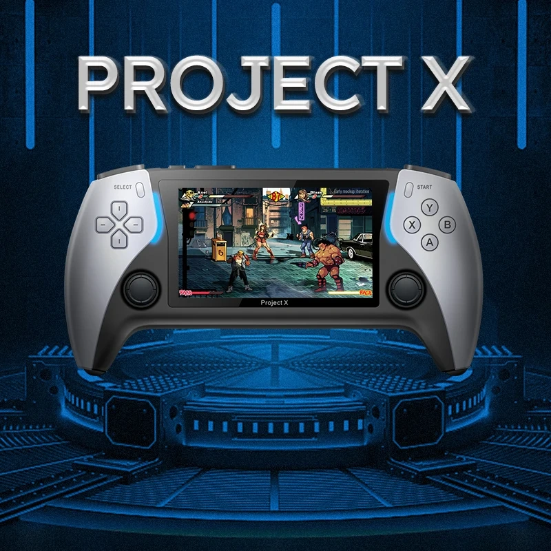Hot Selling Portable Project X 4.3 Inch Color Large Screen Handheld Console Double 3D Rocker Player Video Games
