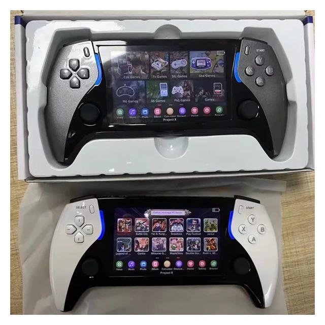 Hot Selling Portable Project X 4.3 Inch Color Large Screen Handheld Console Double 3D Rocker Player Video Games