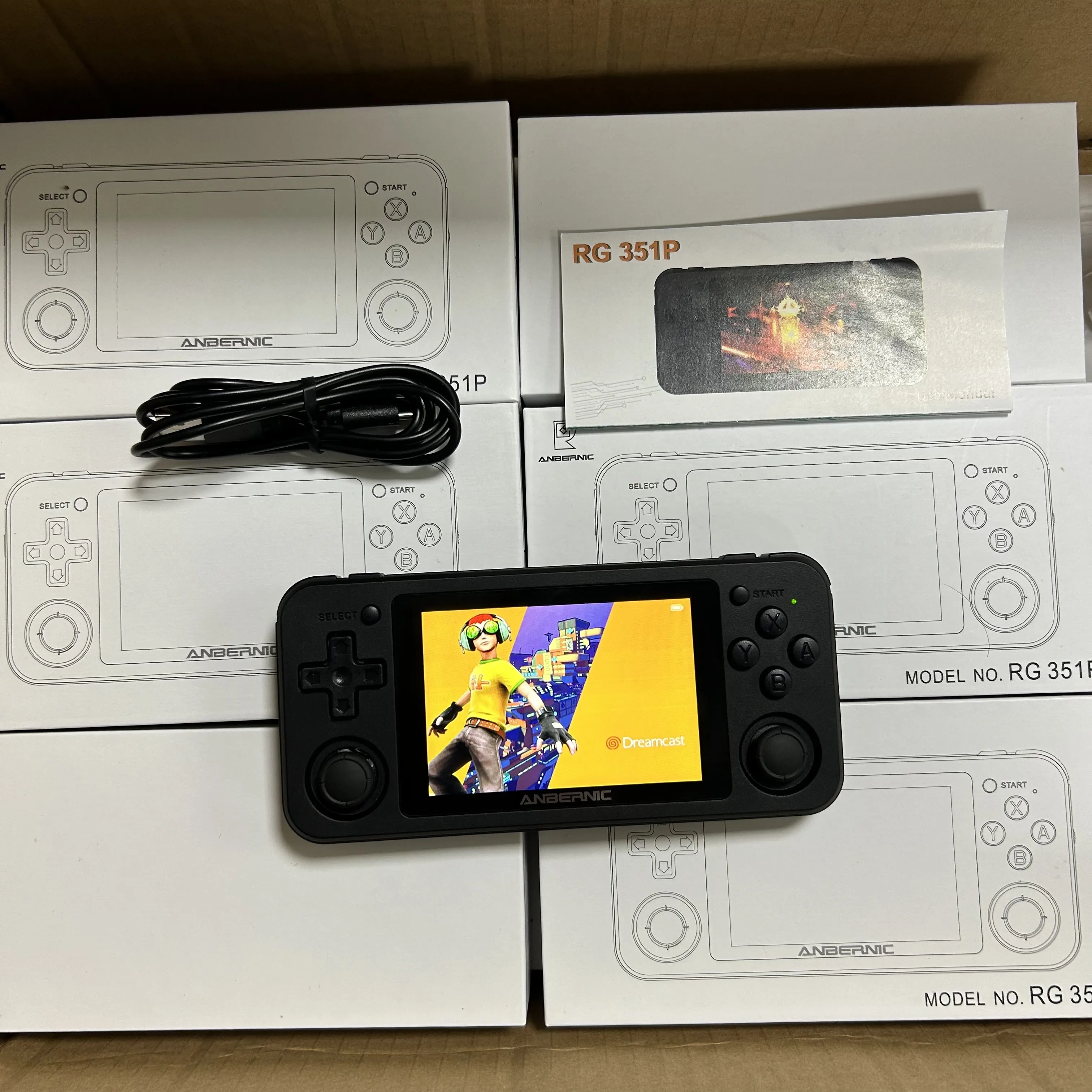 Anbernic Classic Handheld Game Player Mini 3.5 Inch IPS Screen Built in Many Emulators Online Download Game Consoles