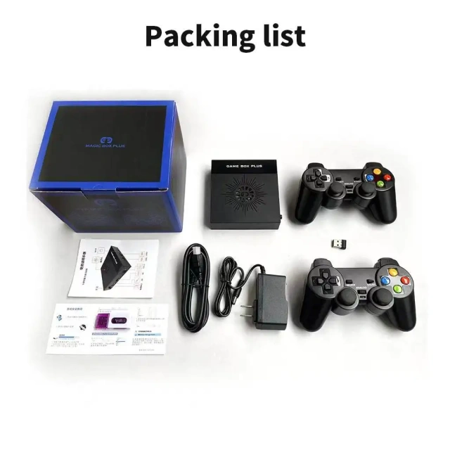 Wireless Magic Game Box Plus 64/128GB 10000+ Games X6S 4K HD TV Video Game Console For N64 DC PS1