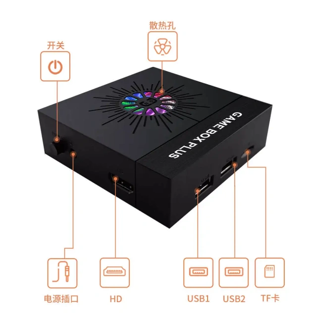 Wireless Magic Game Box Plus 64/128GB 10000+ Games X6S 4K HD TV Video Game Console For N64 DC PS1