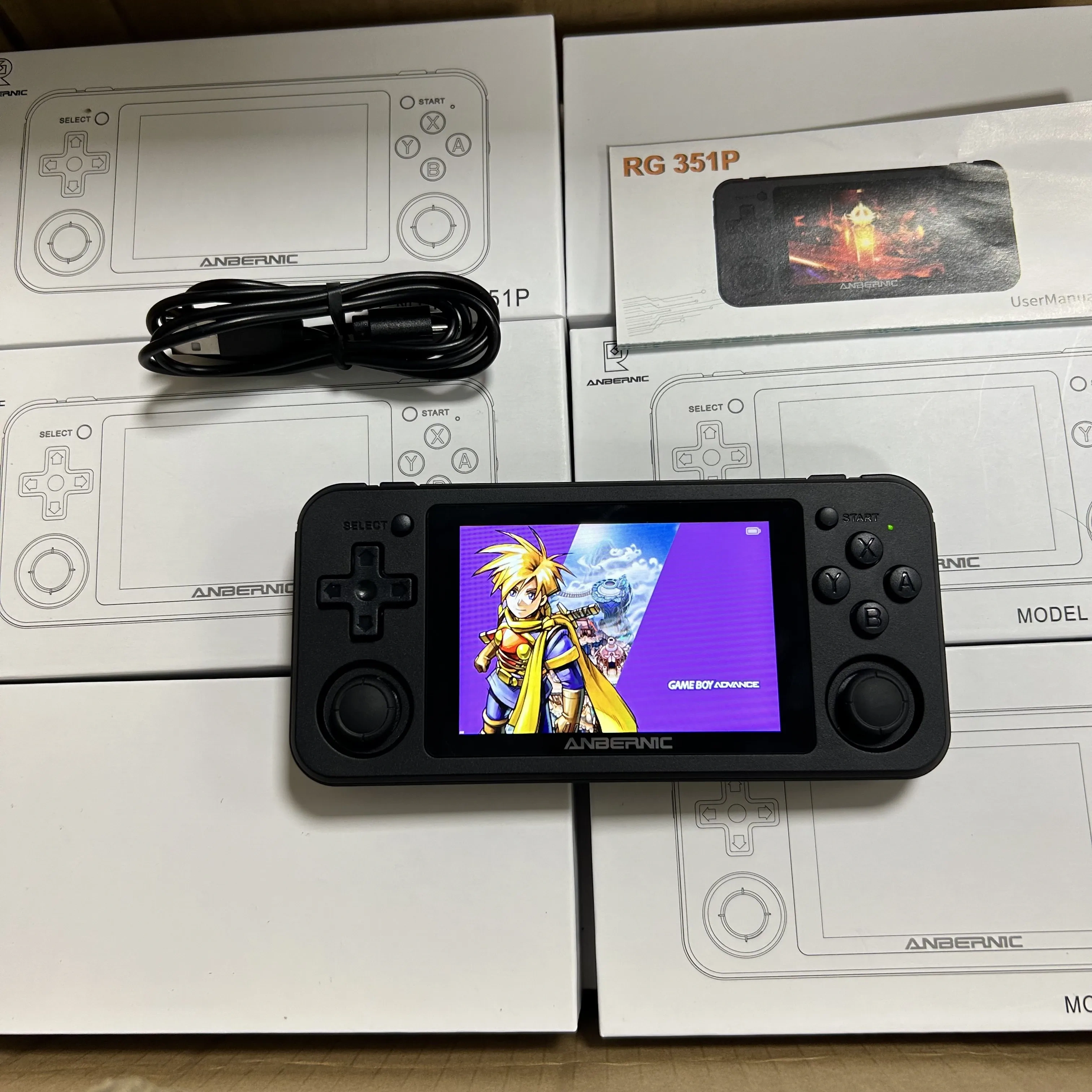 Anbernic Classic Handheld Game Player Mini 3.5 Inch IPS Screen Built in Many Emulators Online Download Game Consoles