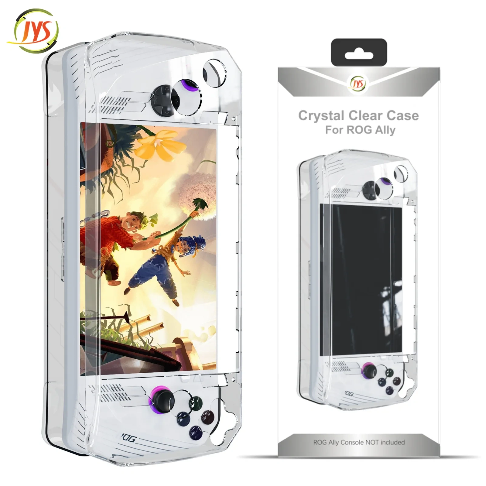 RA007 Handheld PC Crystal Case Protective Carrying Shell For ROG Ally Transparent Clear Cover Skin